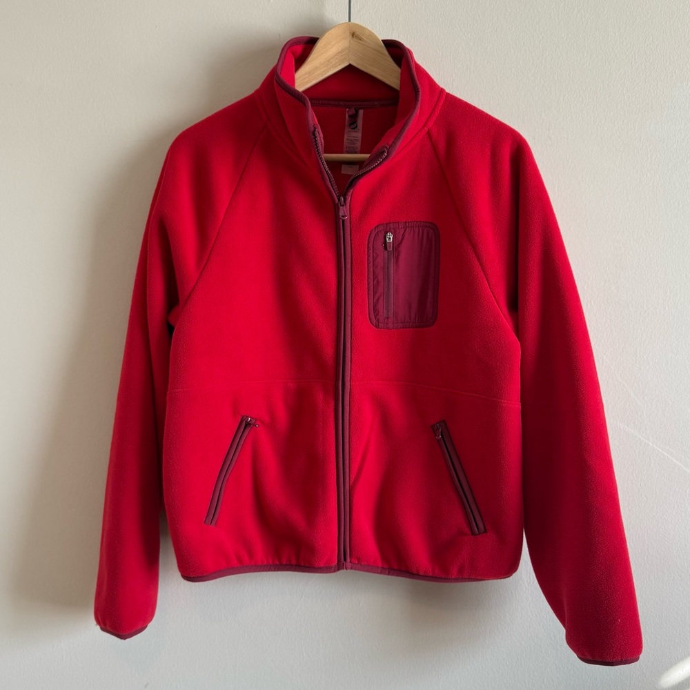 lou & grey | cozy fleece zip jacket